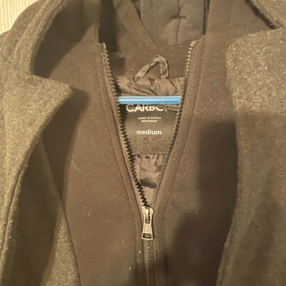 Carbon Pea coat with inner zip up jacket. - Picture 3 of 4